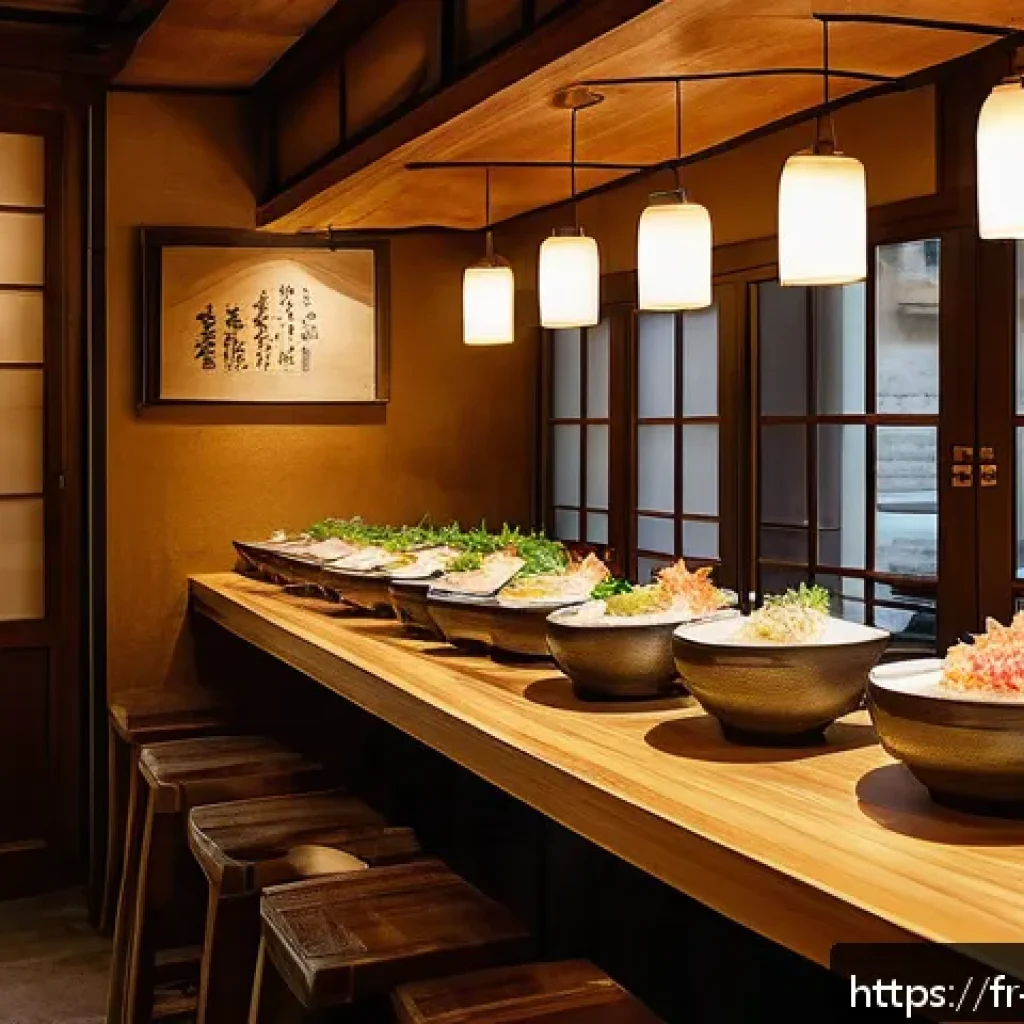 라멘 종류별 차이 - A cozy ramen restaurant interior in Paris&rsquo;s 10th arrondissement, featuring a rustic wooden counter w...