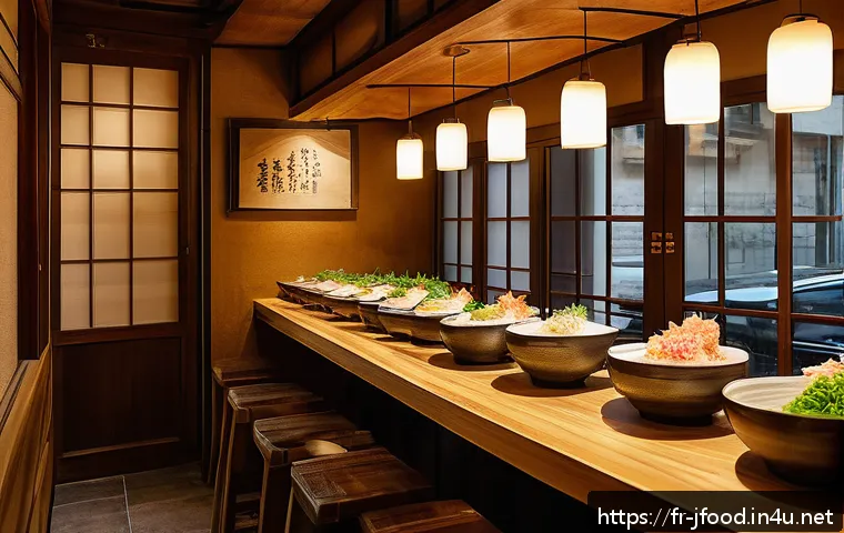 라멘 종류별 차이 - A cozy ramen restaurant interior in Paris&rsquo;s 10th arrondissement, featuring a rustic wooden counter w...